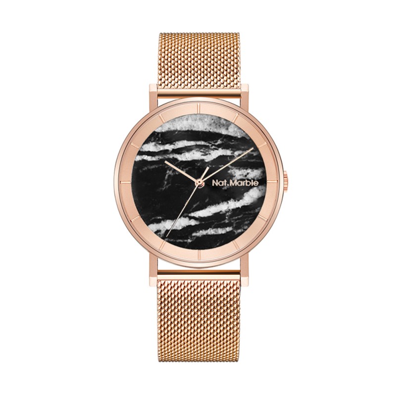 A niche and retro-designed watch with a simple and artistic temperament for both men and women. It features a natural marble dial