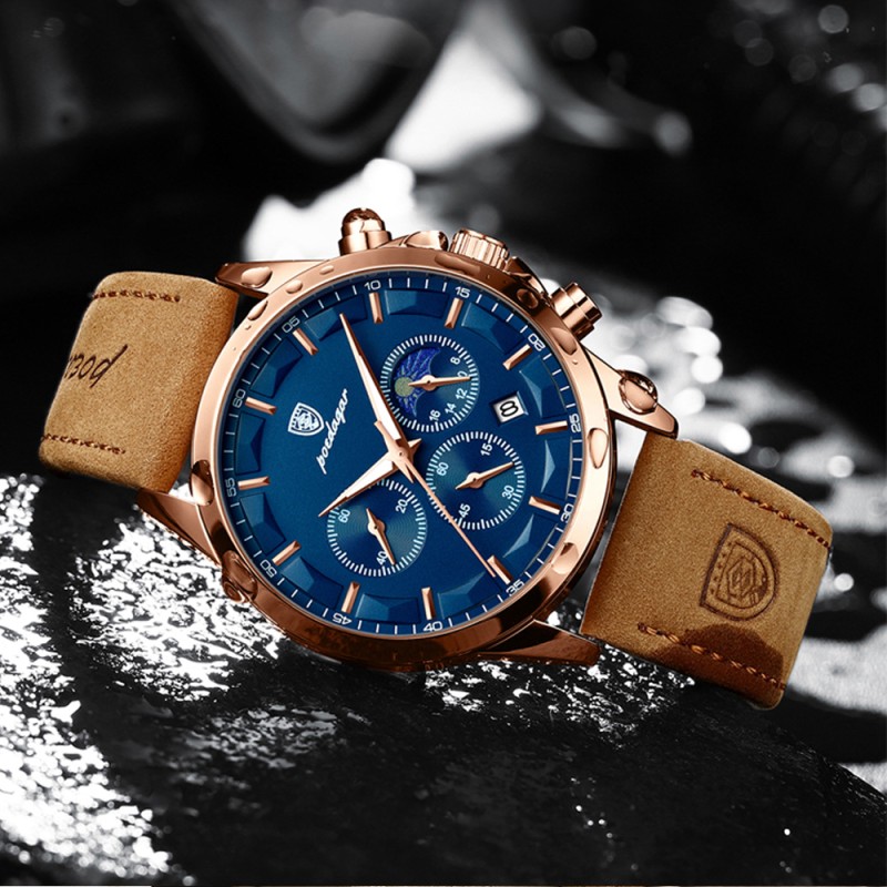 New waterproof men's watch, fashionable, casual, trendy and with a luminous function. It's a men's wristwatch